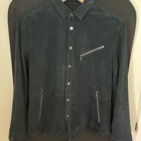 SUEDE SHIRT JACKET